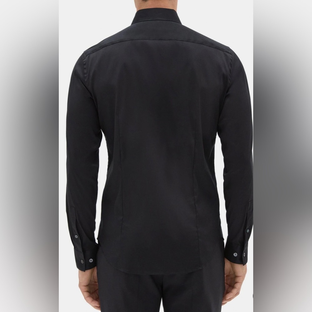 Theory Good Cotton Shirt in Black